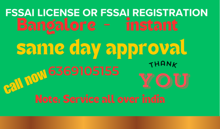 fssai in banglore